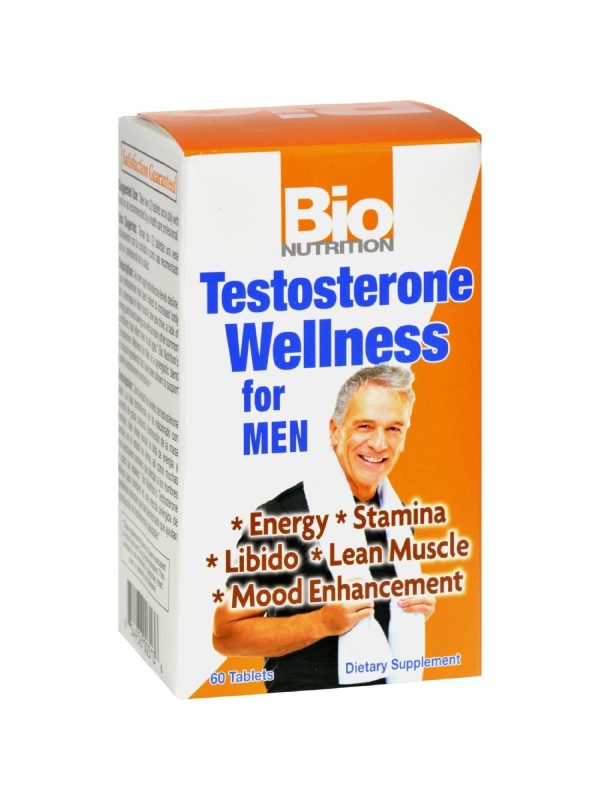 Bio Nutrition, Testosterone Wellness, 60 tabs Hot on Sale