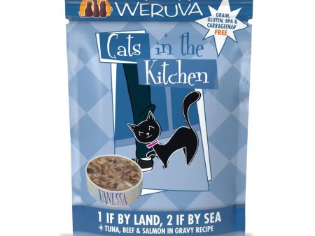 Weruva Cats In the Kitchen 1 If by Land 2 If by Sea Pouches Wet Cat Food Cheap