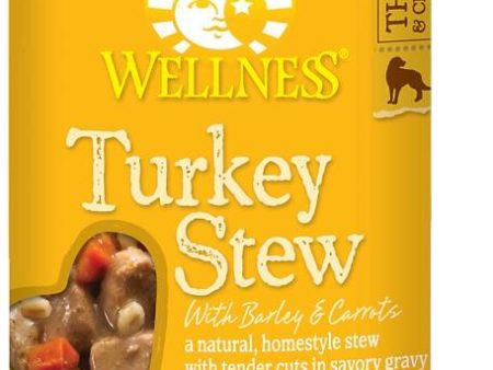 Wellness Natural Turkey Stew with Barley and Carrots Wet Canned Dog Food Supply