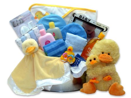 Bath Time Baby New Baby Basket-Blue Fashion