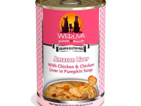 Weruva Amazon Livin  with Chicken & Chicken Liver in Pumpkin Soup Canned Dog Food Sale