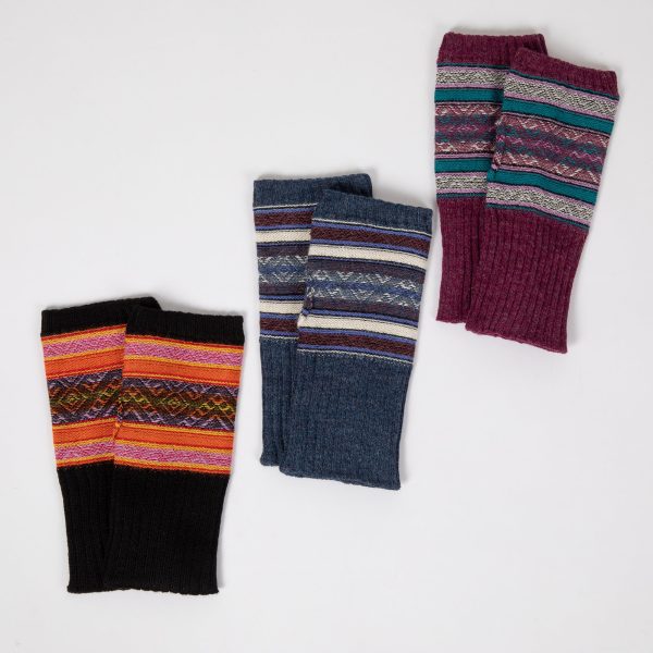 Baby Alpaca Knitted Fingerless Mittens Online Sale