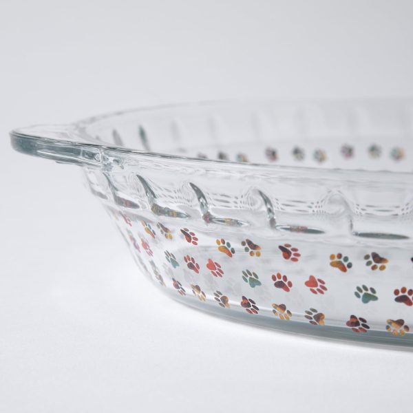 Paws Delight Glass Pie Plate Online Hot Sale