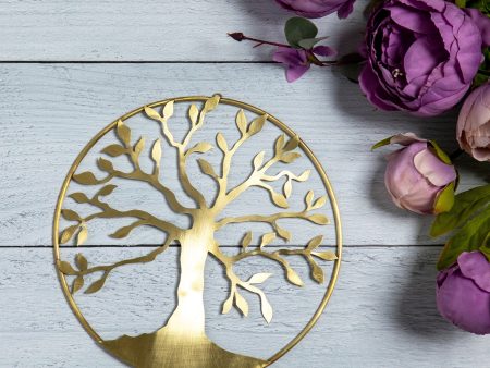 Hand Crafted Tree Of Life Metal Wall Decor For Sale