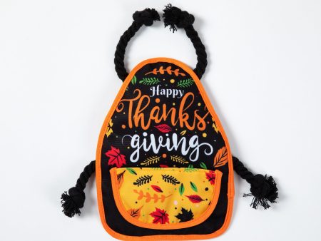 Cash & Coop Thanksgiving Apron Dog Toy Online Sale