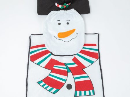 Holiday Snowman Bathroom Decor 3 Piece Set Online Sale